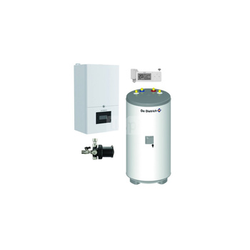 Pakiet - Kocioł gazowy jednofunkcyjny DE DIETRICH MCR4 24 kondensacyjny wiszący 3.3 - 26.1 kW + RegulatorAD248P + Zasobnik c.w.uAQUAvie150 + Filtr magnetyczny XS90