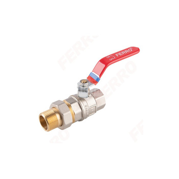 Zawór kulowy FERRO F-POWER 1'' GZ x GW, uchwyt: dźwignia