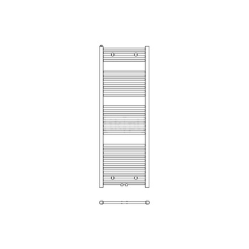 Grzejnik drabinkowy KERMI B20, wym. 764 x 740 mm, kolor biały, moc 492W