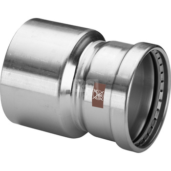 Złącze VIEGA 17151XL redukcja, stal nierdzewna / stal nierdzewna, 76,1 mm x 35 mm (kw x zz)