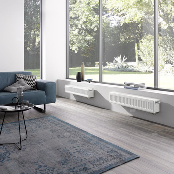Grzejnik płytowy typ 33 KERMI X2 Profil-V, prawy, z osłonami wym. 750 x 1100 mm, kolor biały, moc 2910 W