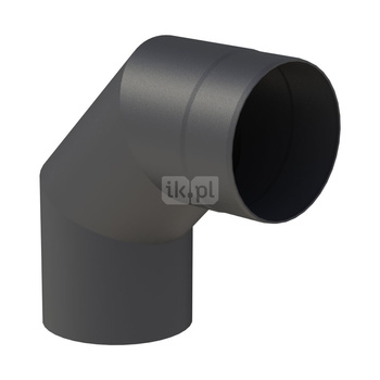 Kolano 90st. fi180mm, kolor czarny