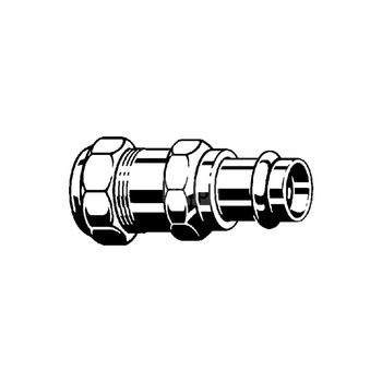 Złącze przejściowe Sanpress VIEGA 22156 jednoczęściowy, brąz / brąz, DN 32 x 28 mm (zw x zw), 112 mm z uszczelką