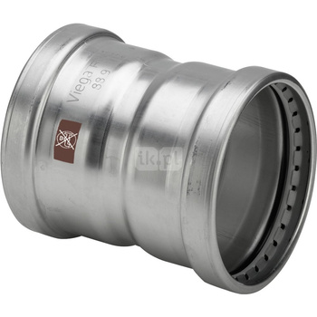 Mufa VIEGA 1715XL, stal nierdzewna / stal nierdzewna, 108 mm (zw x zz)