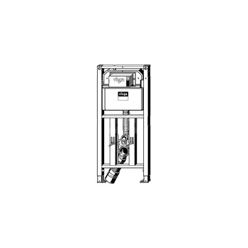 Prevista Dry-stelaż WC zawieszenie ceramiki sanitarnej przez instalatora z możliwością późniejszej regulacji wysokości 1120 mm stal, PE, nr wzoru 8522.31 H zab.: 1120 B: 500 z możliwością późniejszego ustawienia: 310–390
