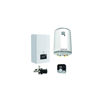 Pakiet - Kocioł gazowy jednofunkcyjny DE DIETRICH MCR4 24 kondensacyjny wiszący 3.3 - 26.1 kW + RegulatorSMART TC + Zasobnik c.w.uAQUAvie100 + Filtr magnetyczny XS90