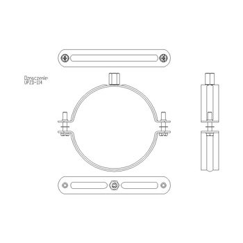 Obejma DUO 114 (114-122mm) SKR UPZD114SKR