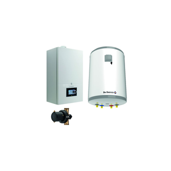 Pakiet - Kocioł gazowy jednofunkcyjny DE DIETRICH Virtuens Smart 24 kondensacyjny wiszący 3.3 - 26.1 kW + Zasobnik c.w.uAQUAvie100 + Filtr magnetyczny XS90 A