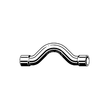 Łuk VIEGA 95085 jednoczęściowy, miedź / miedź, 18 mm, 22 mm x 18 mm x 22 mm (lw x gw), 128 mm, (głębokość: 115 mm) z uszczelką