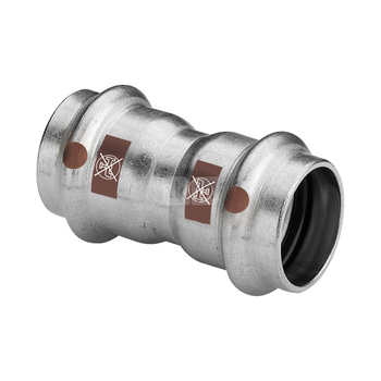 Mufa VIEGA 1715, stal nierdzewna / stal nierdzewna, 54 mm (zw x zz)