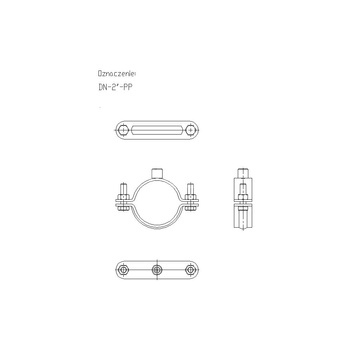 Obejma masywna DN 2 (58-61mm) DN2