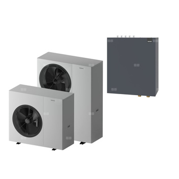 Zestaw 3 - Pompa ciepła powietrzna powietrze-woda monoblok TERMET Heat Platinum 18 EVI/DC 13.3 kW 380 V + Moduł hydrauliczny T-Box 13 PG HP