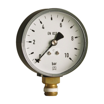 Manometr z rurką Bourdona AFRISO HY 0/1 bar G1/2B radialne fi 80 mm, kl. 2.5%