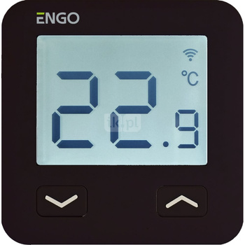 Termostat internetowy ENGO CONTROLS E10-B bezprzewodowy bateria (akumulator) biały z wyświetlaczem + odbiornik