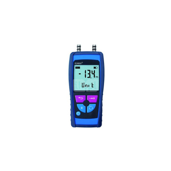 Manometr elektroniczny AFRISO S2601 150Pa, z wyświetlaczem, z przewodami pomiarowymi