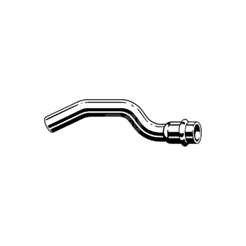 Łuk Profipress VIEGA 2427 jednoczęściowy, miedź (stan surowy) / miedź (stan surowy), 18 mm (kw x mz), 120 mm z uszczelką