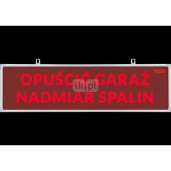 Tablica ostrzegawcza TP-4.s/H3, "NIE WJEŻDŻAĆ NADMIAR SPALIN", wbud cicha syren, zasil 230V