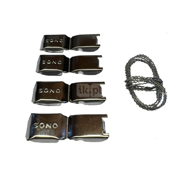 4 x przewód oraz 4 x uszczelniacz zatrzaskowy