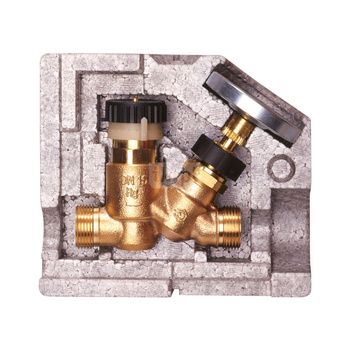 Zawór Thermo DN25 GZ, 50-60st C z izolacją i termometrem
