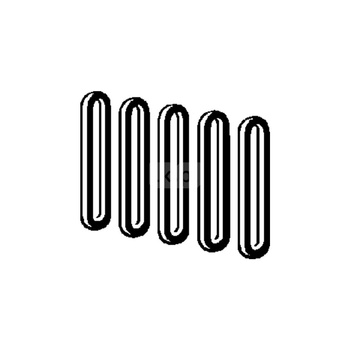 Cięgło model 8580.69, tworzywo sztuczne, antracyt (RAL 70106), ilość w zestawie: 5