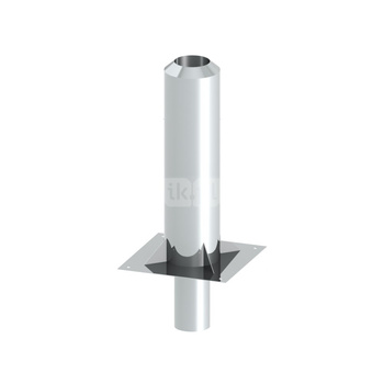 Izolowane przedłużenie komina dymowego długości 1m fi225mm system DW-FU