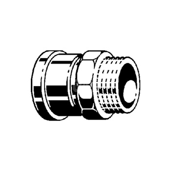 Złącze przejściowe Profipress VIEGA 2411XL jednoczęściowy, Cu (stan surowy) / Cu (stan surowy), 64 mm, 2 1/2'' (mz x gz), 113 mm