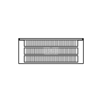 Konwektor Kermi L-Kon S Typ33 BH140x194x2400mm QN2748, weiß, 6bar, m. Abd., AB Uni.