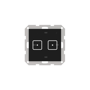 Włącznik dwupolowy FRAME FS-02, komunikacja bezprzewodowa TECH WTP, kolor Czarny