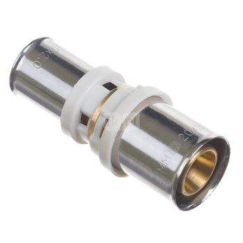 Złączka prosta zaprasowywana QIK XPRT redukcja, mosiądz, 40 mm x 26 mm (złącze zaprasowywane)