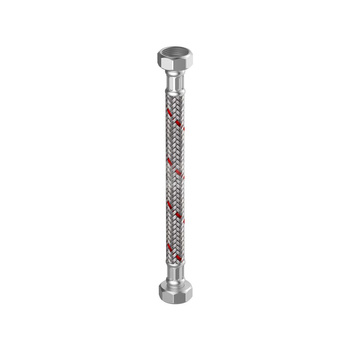Wąż elastyczny przyłączeniowy FLAMCO MEIBES, 1/2'a (15) x 15 mm x 1/2'a (15), dł. 300 mm, GW x GW z oplotem