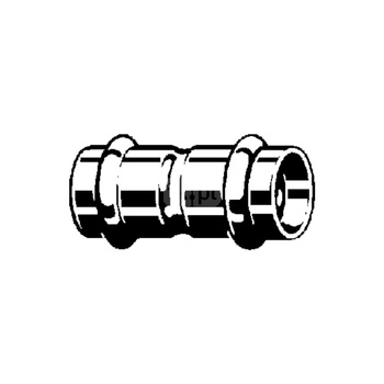 Mufa Prestabo VIEGA 1115 jednoczęściowy, stal (ocynk galwaniczny/elektrolityczny) / stal (ocynk galwaniczny/elektrolityczny) (ocynk), 12 mm (mz x mz), (głębokość: 1 mm) z uszczelką