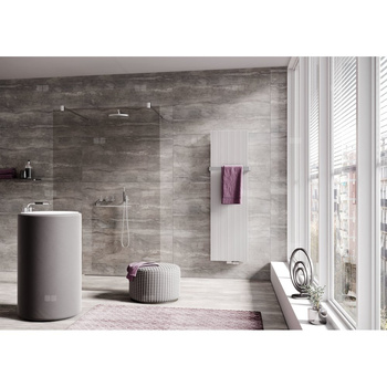 Grzejnik dekoracyjny Kermi®Bryce® V100 1800x450x103, 1644W podłącz. 99, RAL 9005 SFE