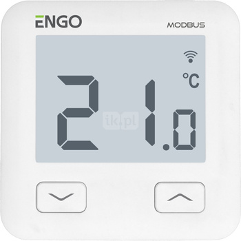 Regulator temperatury ENGO CONTROLS E10-MBUSW bezprzewodowy Zigbee z wyświetlaczem, montaż podtynkowy