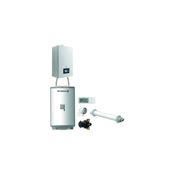 Pakiet - Kocioł gazowy jednofunkcyjny DE DIETRICH Virtuens Smart 15 kondensacyjny wiszący 2.6 - 16.3 kW+ Zestaw powietrzno-spalinowyKoncentryczny PP/Alu fi 60/100 + RegulatorAD248P + Zasobnik c.w.uAQUAvie125 + Filtr magnetyczny XS90 A