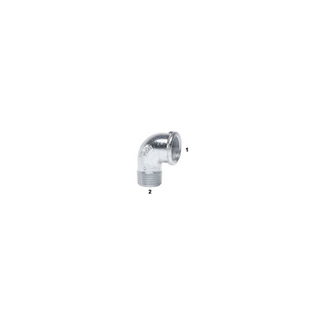 Kolano 90' UNIPAK GEBO Fitting, żeliwo (ocynk), 3/8'' (GW x GZ)