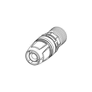 Nypel TECE logo Dwuczęściowy, mosiądz, 20mm x 3/4'' (pz x gz)