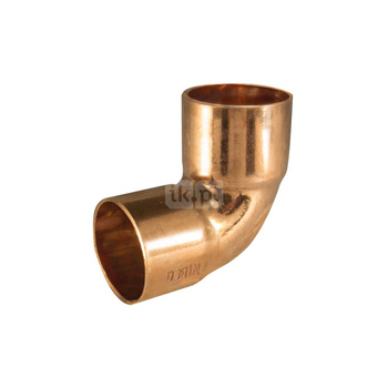Kolano 90' UNIPAK, miedź, 15 mm (lut wewnętrzny x lut zewnętrzny)
