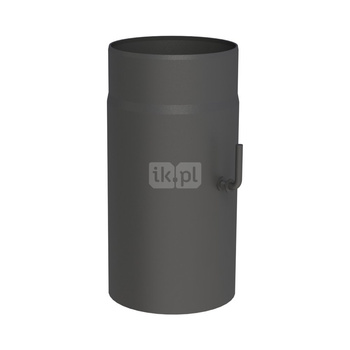 Rura z klapą spalinową JEREMIAS FERRO14 180mm, długość 300 mm, kolor czarny