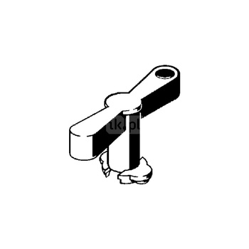 Optifix 3-pokrętło tworzywo sztuczne, nr wzoru 4988.92 wykonanie: złotożółty=RAL 1004