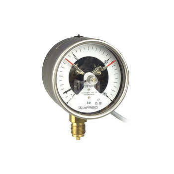 Manometr z rurką Bourdona AFRISO RF kontaktowy magnetyczny MK1 0/100 bar G1/2B radialne fi 100 mm, kl. 1,0%
