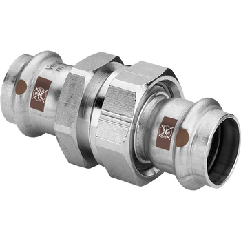 Dwuzłącze VIEGA 1760, stal nierdzewna / stal nierdzewna, 18 mm (zw x zz)