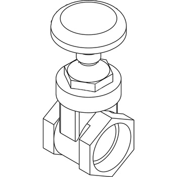 Zasuwa odcinająca brąz, przył. 1 1/2'' dł.80mm szer.80mm WILO