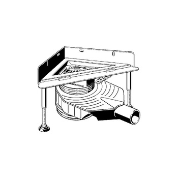 Odpływ narożny, stal nierdzewna / błyszczący do odpływów prysznicowych VIEGA 497280