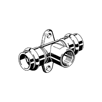 Trójnik VIEGA 23173 stal nierdzewna 15 mm x 15 mm x 1/2'' (mz x gw x gw metryczny)