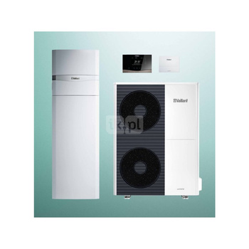 Pakiet Systemowy OZE - Pompa ciepła powietrzna powietrze-woda monoblok VAILLANT VWL 105/6A aroTHERM plus 9.2 kW 400 V + Centrala grzewcza uniTOWER VIH QW 190/6E + Moduł komunikacji internetowej VR 940f + Regulator sensoCOMFORT VRC 720