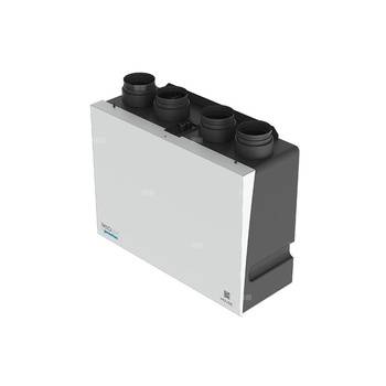 Rekuperator HOUSE250 -wL, wym krzyż-przeciwprądowy z nagrzewnicą wstępną, bypass elektroniczny