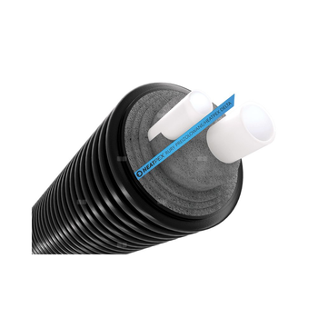 Rura preizolowana HEATPEX DELTA PEX SANI DUO 2 x pex-a 63 x 40 / 200 mm, izolacja pe