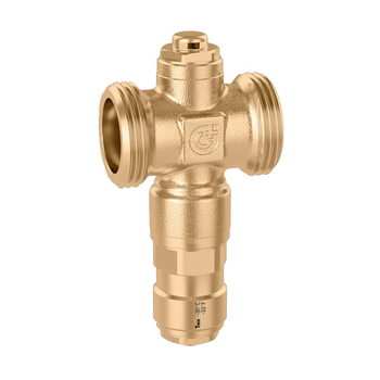 Zawór antyzamarzaniowy ze złączkami zaciskowymi fi 28, zakres temperatury czynnika 0-90 'C CALEFFI iStop