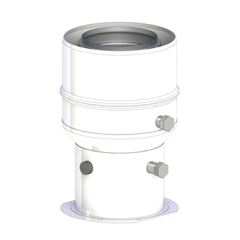 Złączka kotła Termet Econcondens Crystal 50kW fi80/125mm z króćcami pomiarowymi i uszczelkami