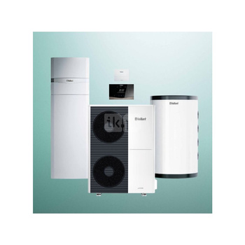 Pakiet Systemowy OZE - Pompa ciepła powietrze-woda split VAILLANT VWL 105/5AS aroTHERM 10.2 kW 400 V + Centrala grzewcza uniTOWER VWL 128/5IS + Zasobnik buforowy VP RW 100 + Regulator sensoCOMFORT VRC 720 + Moduł komunikacji internetowej VR 940f